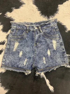 Women's Frayed Denim Shorts