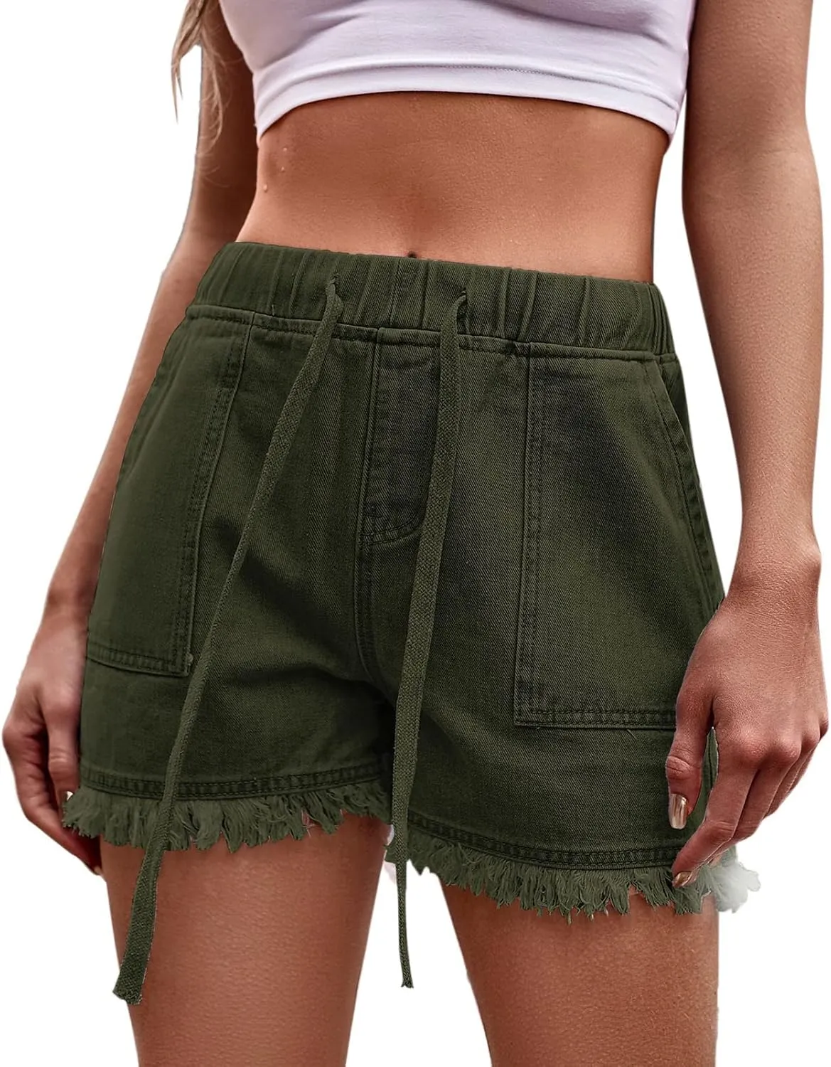 Womens Jean Shorts High Waisted Summer Wide Straight Leg Denim Short Pants Relaxed Fit Shorts Streetwear with Pockets