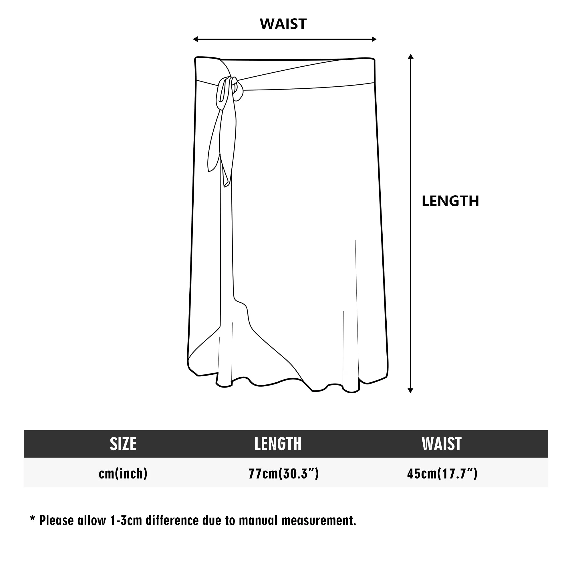 Womens Light Grey Swimsuit Cover Up Ruffle Tie Side Beach Sarong Wrap Maxi Skirt