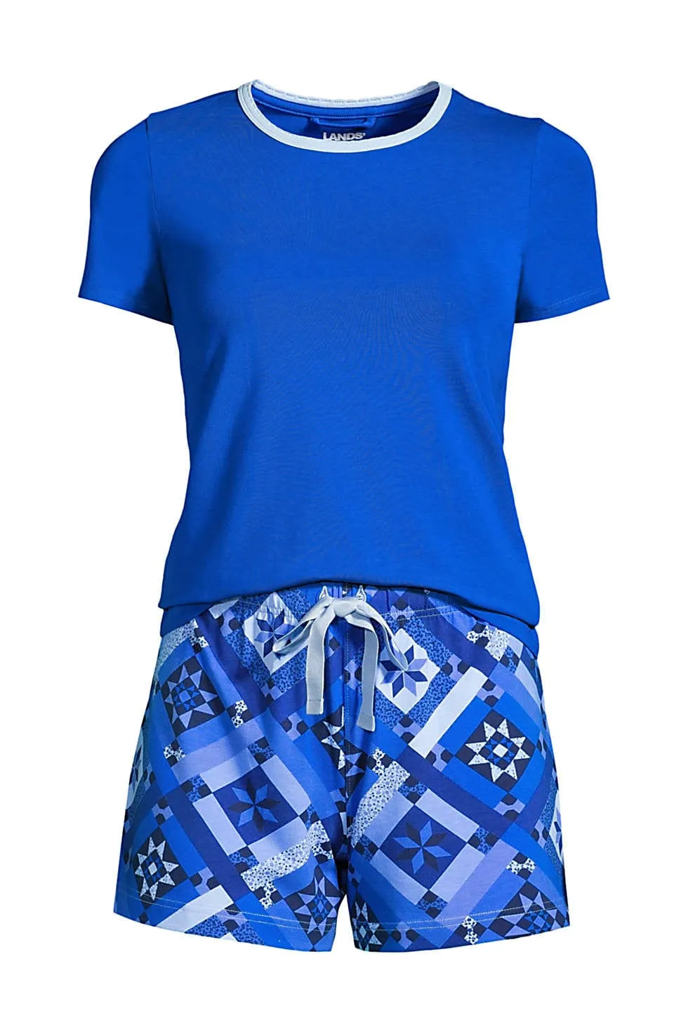 Womens Multicolor Plus Size  Casual Summer Cotton Shorts