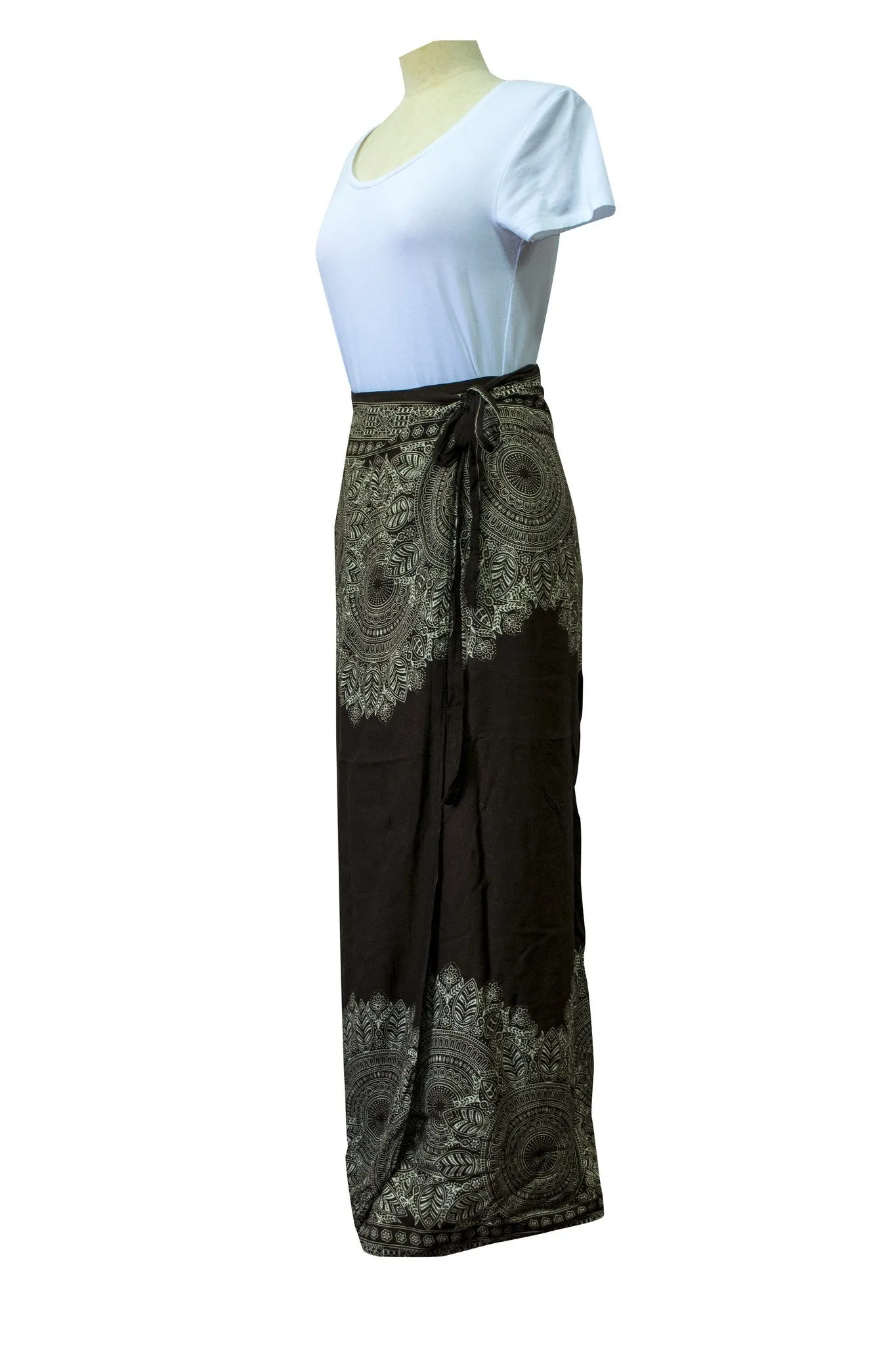 Wrap Sarong Skirt Mandala Flower print