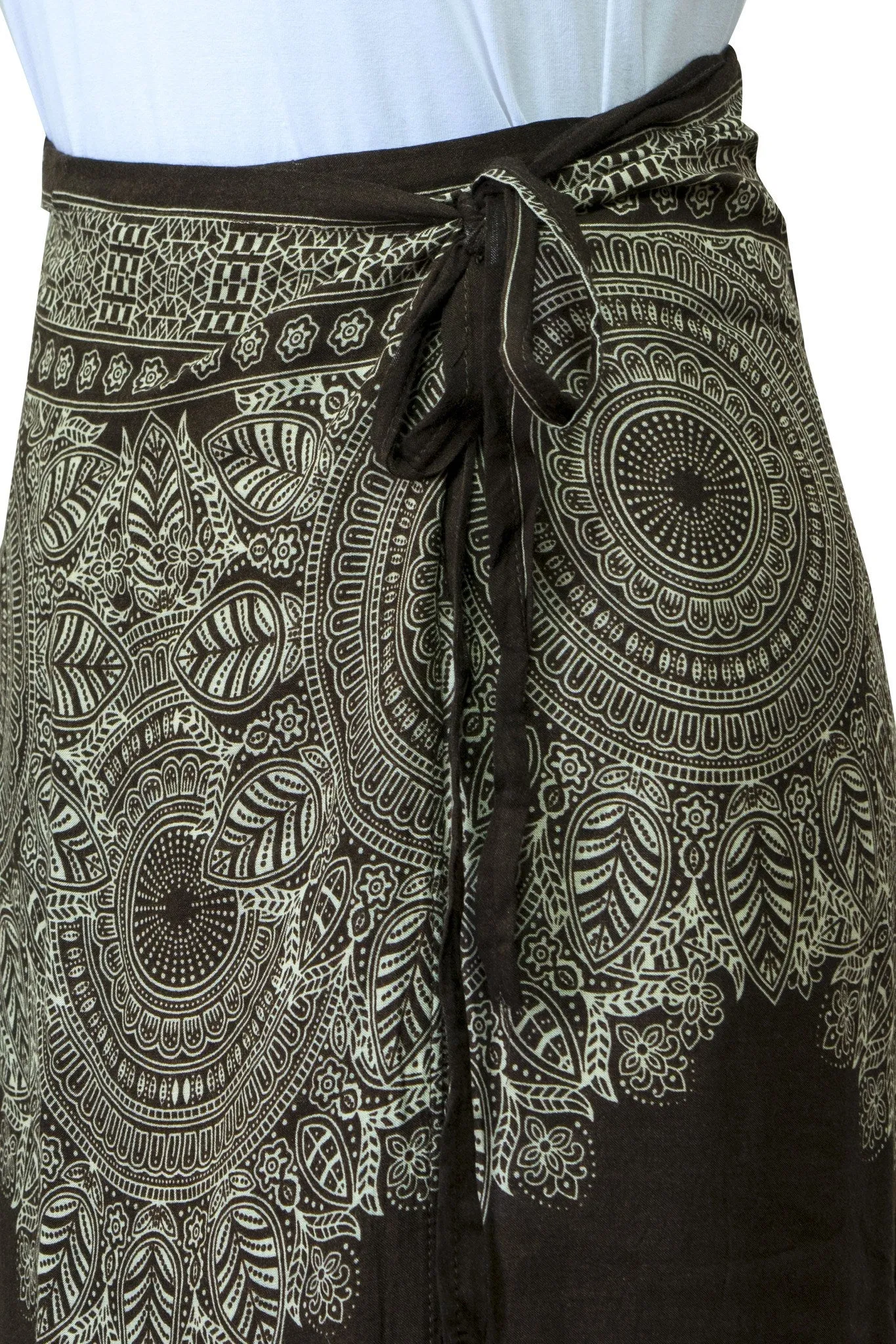 Wrap Sarong Skirt Mandala Flower print