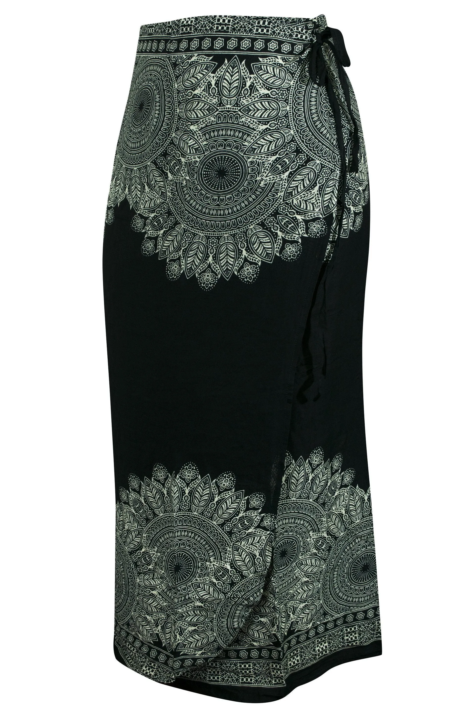 Wrap Sarong Skirt Mandala Flower print